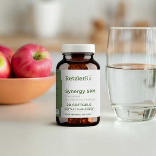 Load image into Gallery viewer, RetzlerRx® Synergy SPM – Specialized Pro-Resolving Mediators for Recovery &amp; Inflammation Balance - 120 Count Inflammation Dr. Retzler’s Line of Premier Supplements HormoneSynergy