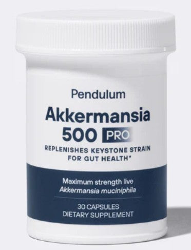 Pendulum Life Akkermansia 500 Pro | 500 Million AFU | Next-Gen Probiotic for Gut Barrier & Metabolic Health | Patented Akkermansia muciniphila | Vegan, Non-GMO, Shelf-Stable | 30 Capsules