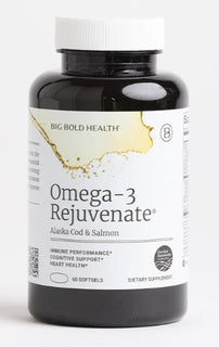 Load image into Gallery viewer, Big Bold Health Omega-3 Rejuvenate minimally processed whole food matrix omega-3 supplement for cardiovascular brain and inflammation support