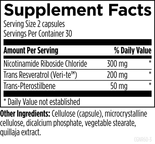 RetzlerRx® Synergy-NR with NIAGEN® Nicotinamide Riboside – Cellular Energy & Healthy Aging