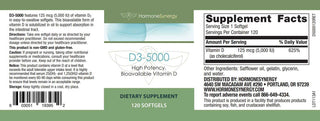 Load image into Gallery viewer, Vitamin D3 5000 IU - High Potency, Bioavailable | 120 SoftgelsRetzlerRx® Vitamin D3 5000 IU – High-Potency Bone &amp; Immune Support Cardiometabolic &amp; Heart Health Collection HormoneSynergy