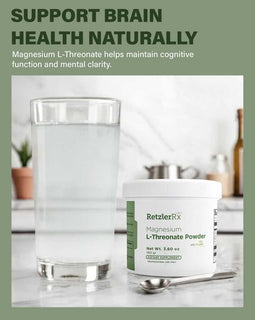 Load image into Gallery viewer, RetzlerRx® Magnesium L-Threonate Powder – Magtein® Cognitive &amp; Sleep Support UNFLAVORED Brain and Mood Support Dr. Retzler’s Line of Premier Supplements HormoneSynergy