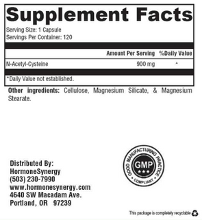 Load image into Gallery viewer, N-Acetyl-L-Cysteine (NAC) 900 mg – Antioxidant &amp; Detox Support by RetzlerRx® Antioxidants Dr. Retzler’s Line of Premier Supplements HormoneSynergy