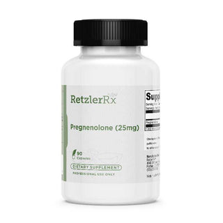 Load image into Gallery viewer, RetzlerRx® Pregnenolone 25 mg – Micronized for Hormonal &amp; Cognitive Support Hormone support Adrenal Support Collection HormoneSynergy
