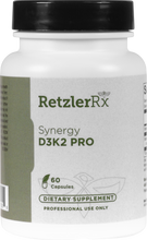 Load image into Gallery viewer, Synergy D3K2 PRO (5,000 IU D3 + 180 mcg. K2) by RetzlerRx™