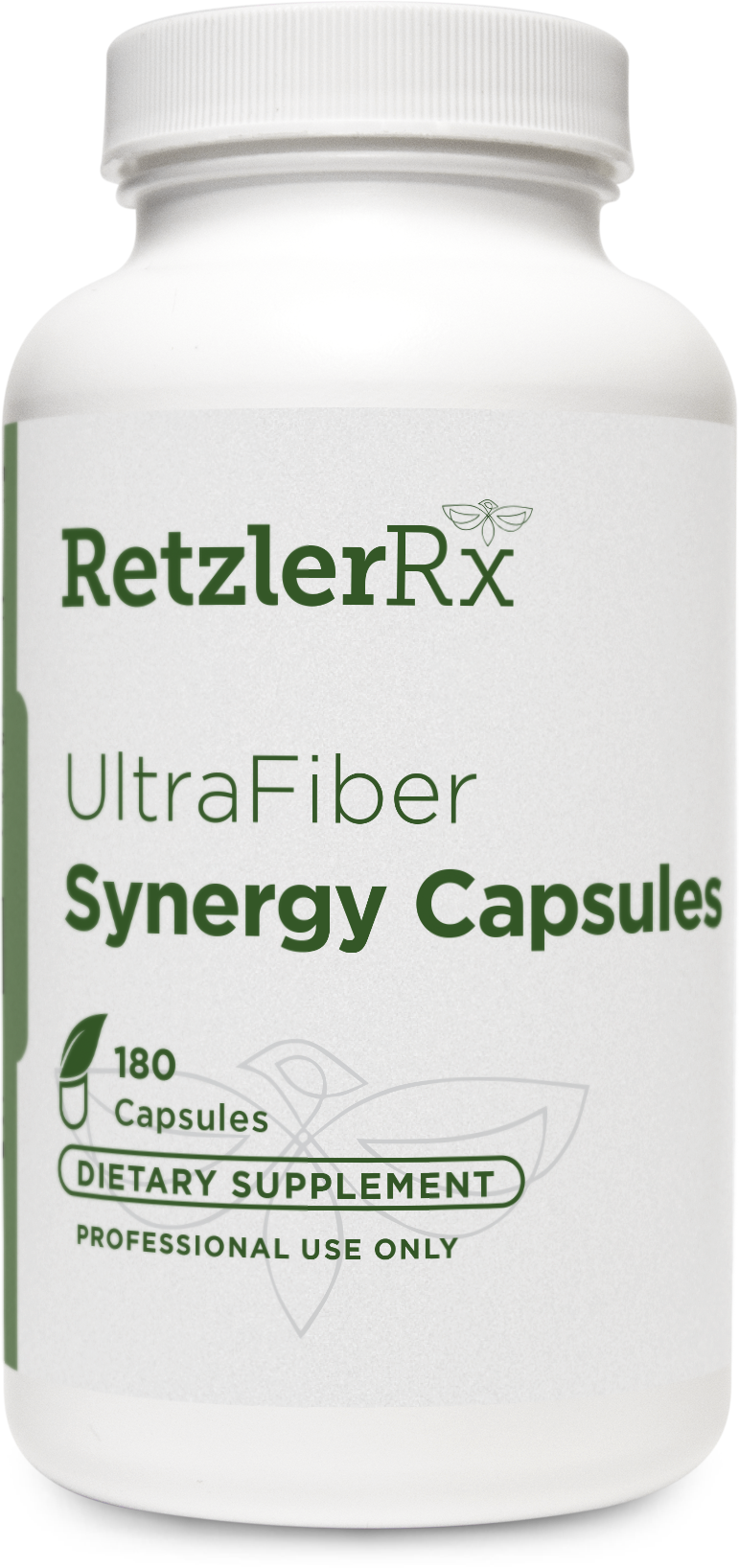 UltraFiber Synergy Capsules by Dr. RetzlerRx™ - (180 Capsules) 100% Natural and Soluble Propolmannan Fiber